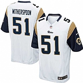 Nike Men & Women & Youth Rams #51 Witherspoon White Team Color Game Jersey,baseball caps,new era cap wholesale,wholesale hats
